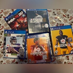 PS4 Sports Game  - Blue Cases